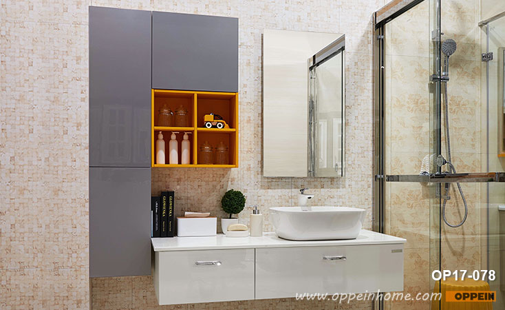 Acrylic Wall-Mounted Bathroom Cabinet OP17-078