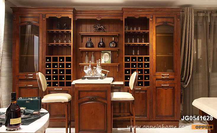 Classical Style Solid Wood Wine Cabinet JG0541628