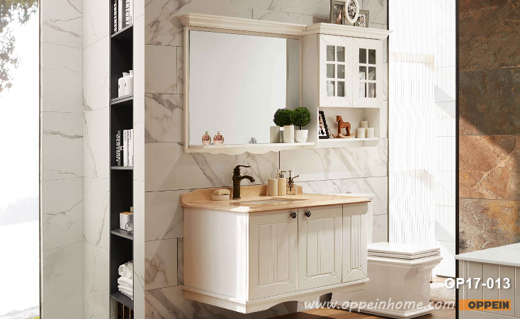 Lacquer Wall-Mounted Bathroom Cabinet - OP17-013