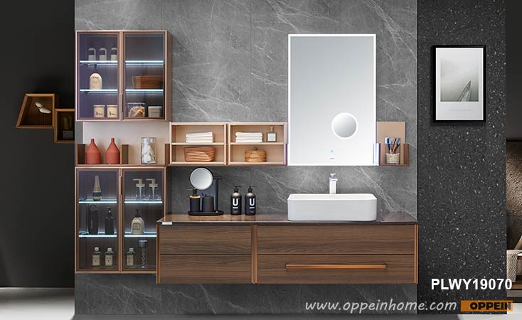 Large Size Melamine Open Design Bathroom Cabinet