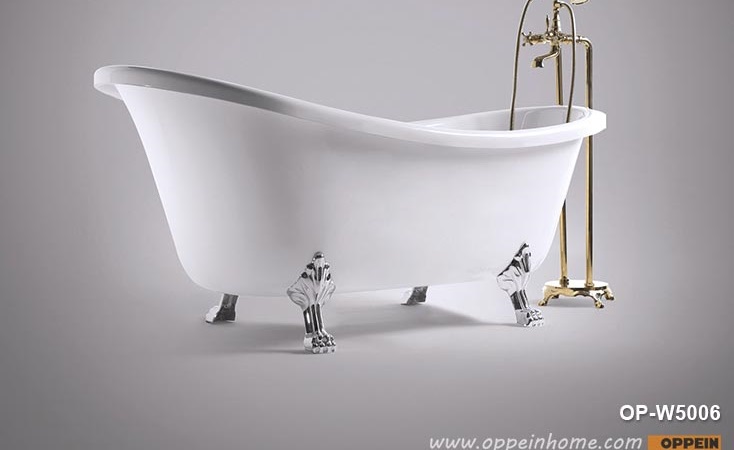 Unique Structure Acrylic Art Bathtub With Legs OP-W5006