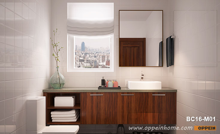 Smart Design of Wood Grain Bathroom Cabinet BC16-M01